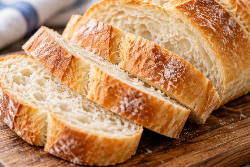 Soft Fluffy French Bread, ready to serve