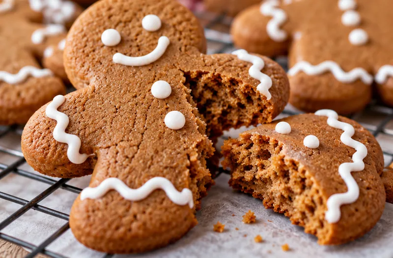 Soft Gingerbread Cookies, ready to serve