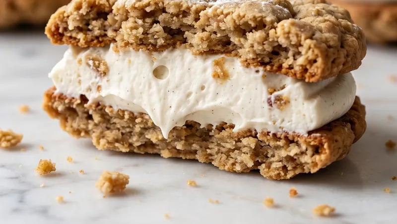 Sourdough Oatmeal Cream Pies, ready to serve