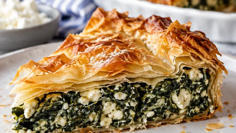Spanakopita Greek Spinach and Feta Pie