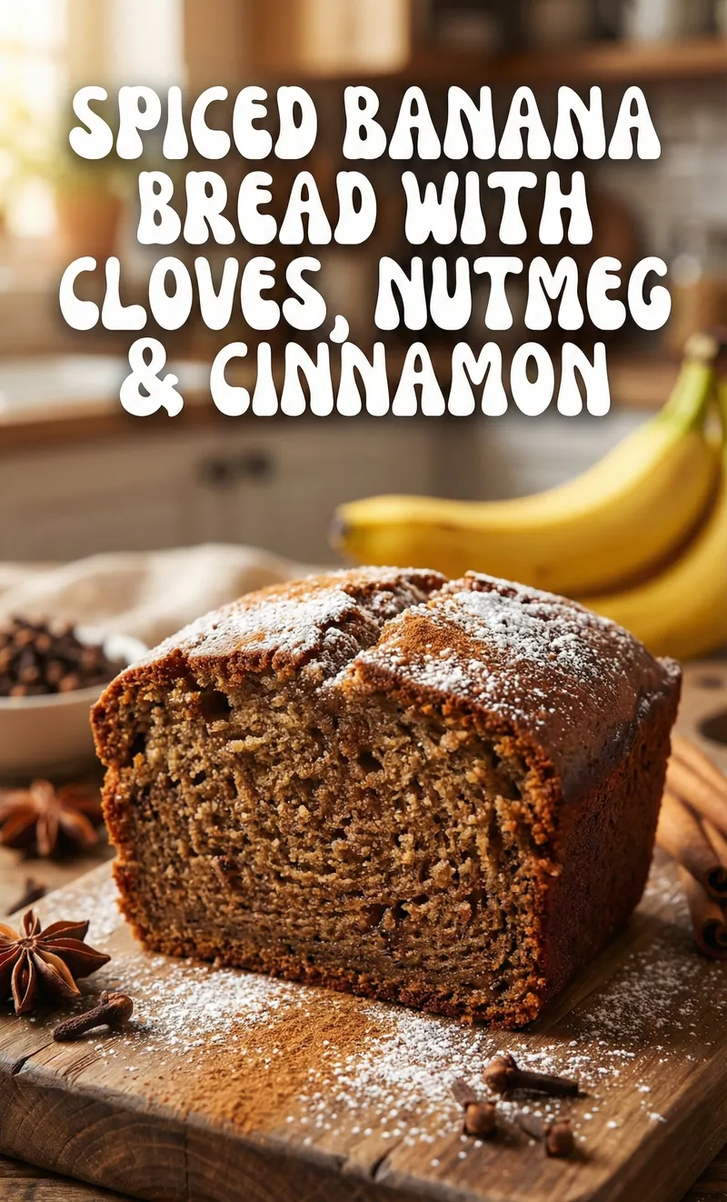 Spiced Banana Bread with Cloves, Nutmeg & Cinnamon Spiced Banana Bread with Cloves, Nutmeg & Cinnamon