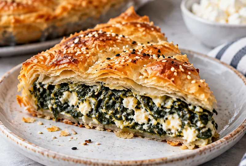 Spinach Pie Recipe, ready to serve