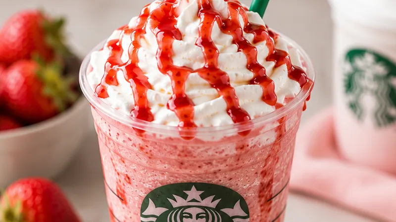 Starbucks-Style Strawberry Frappuccino (Copycat)