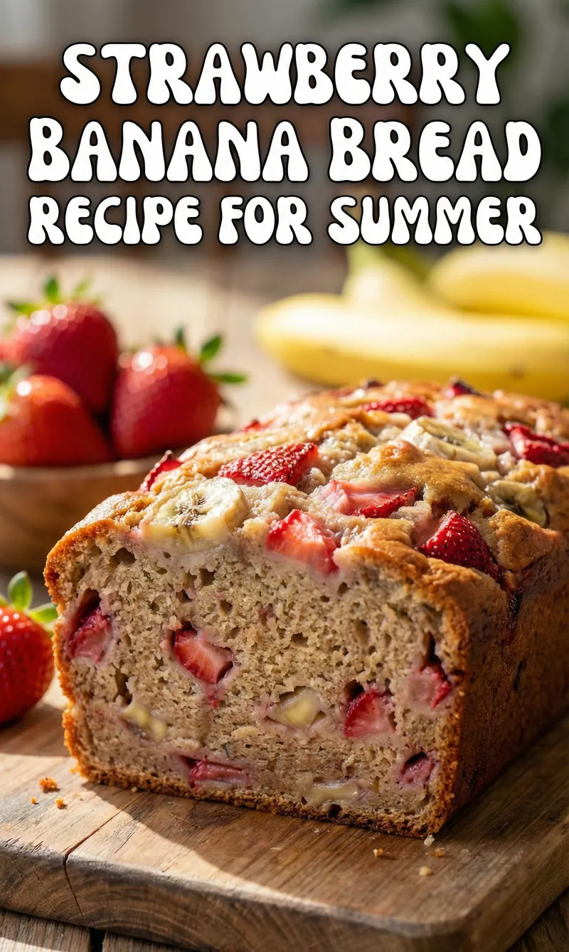Strawberry Banana Bread Recipe for Summer