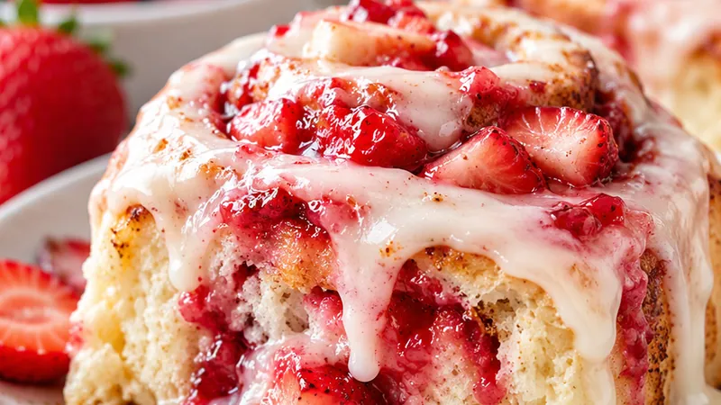 Strawberry Cinnamon Rolls