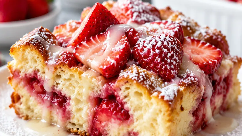 Strawberry French Toast Bake