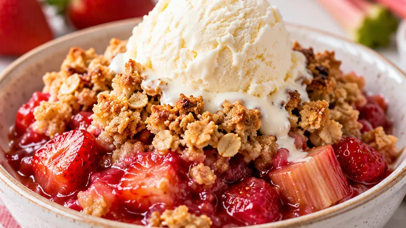 Strawberry Rhubarb Crisp