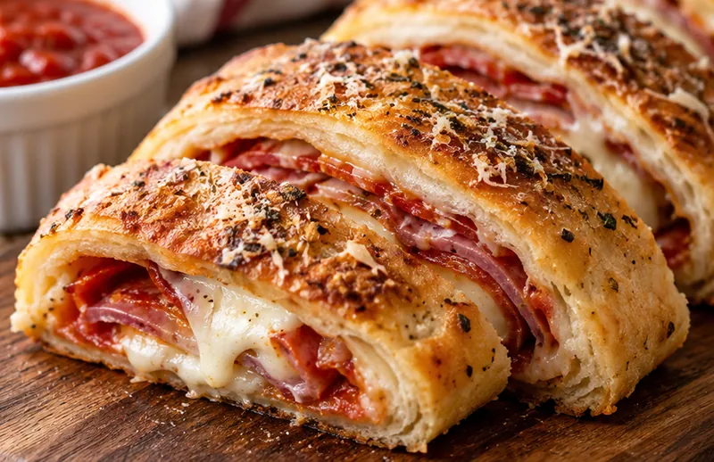Stromboli Recipe, ready to serve