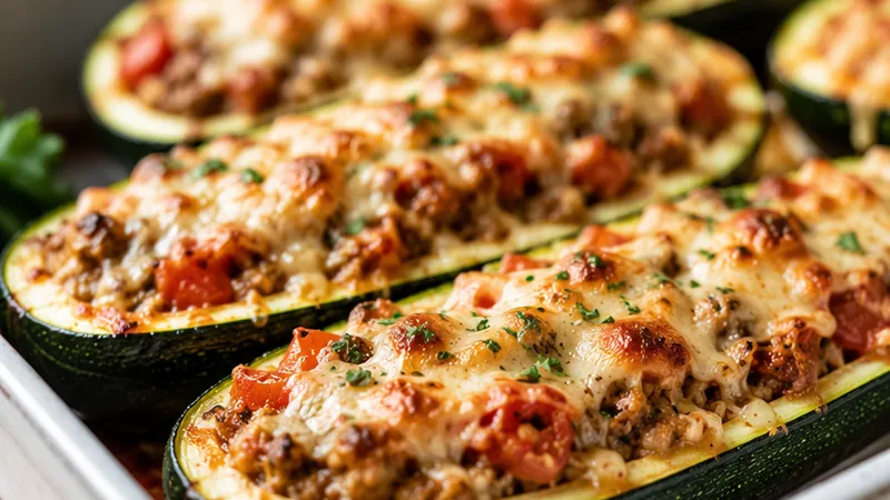 Stuffed Zucchini Boats