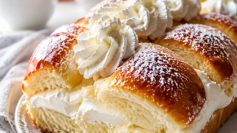 Sweet Bread with Cream Recipe