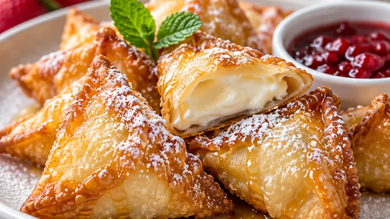 Sweet Cream Cheese Wontons