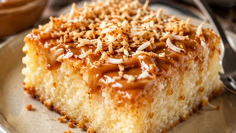 Tapioca Cake with Dulce de Leche