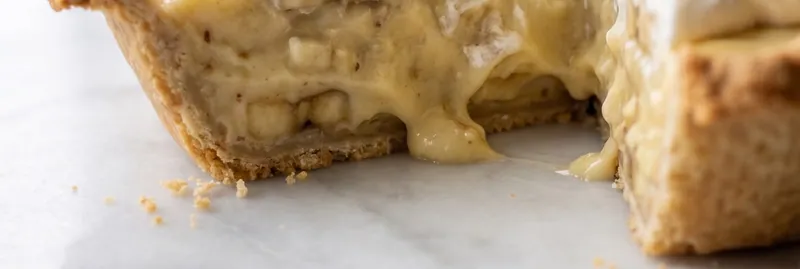 Banana Cream Pie, ready to serve