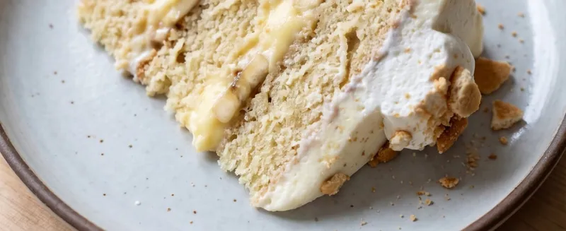 Banana Pudding Layer Cake, ready to serve