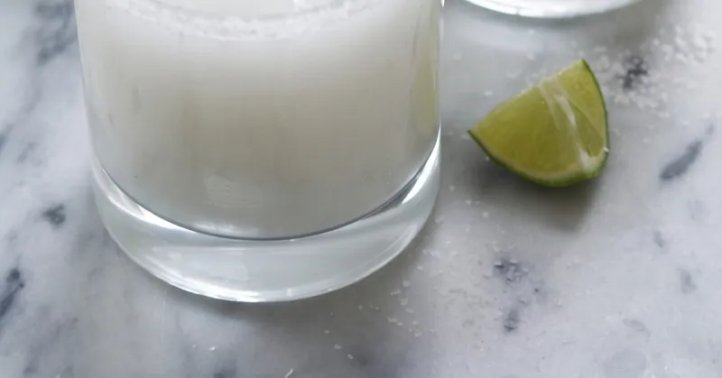 Tasty Coconut Margarita, ready to serve