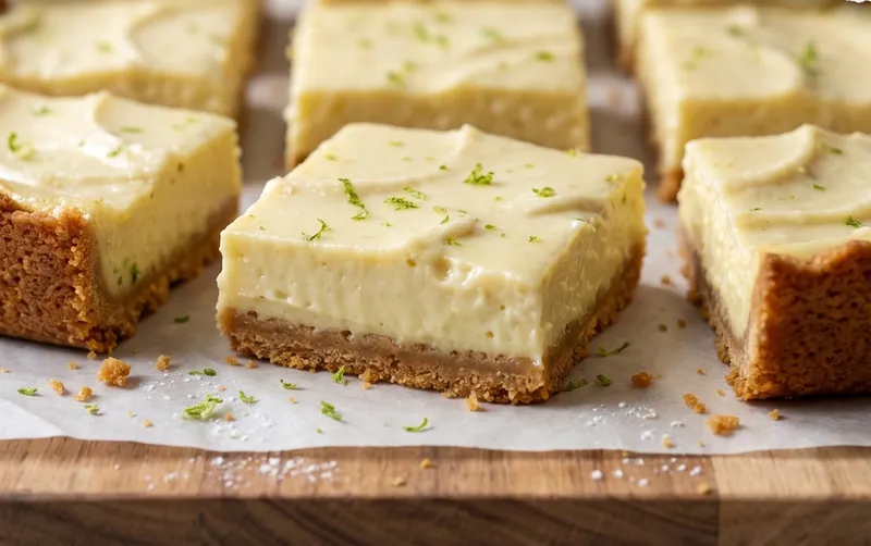 Key Lime Bars, ready to serve