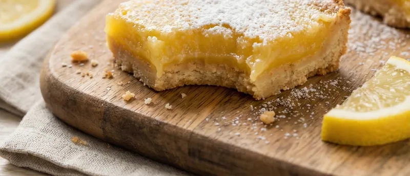 Tasty Lemon Bars, ready to serve