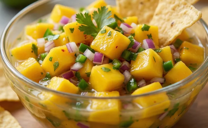 Mango Salsa Recipe, ready to serve