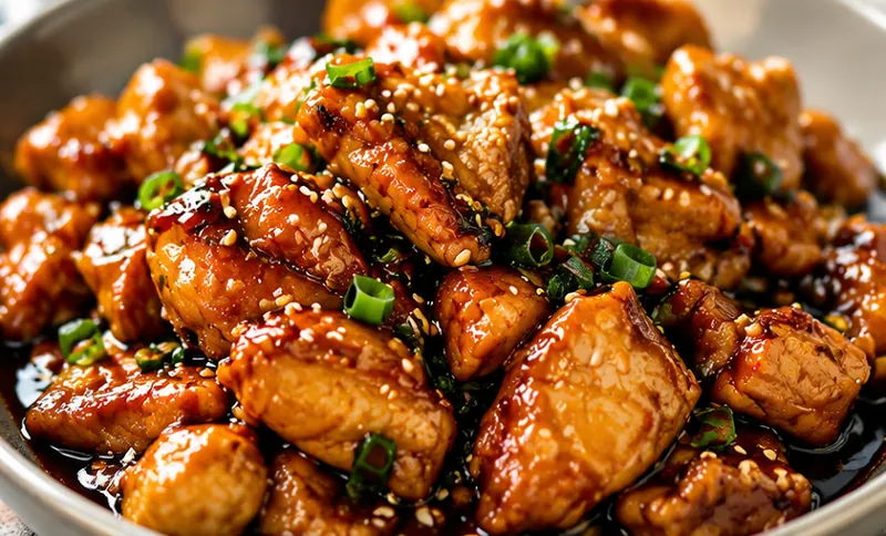 Teriyaki Chicken Recipe, ready to serve