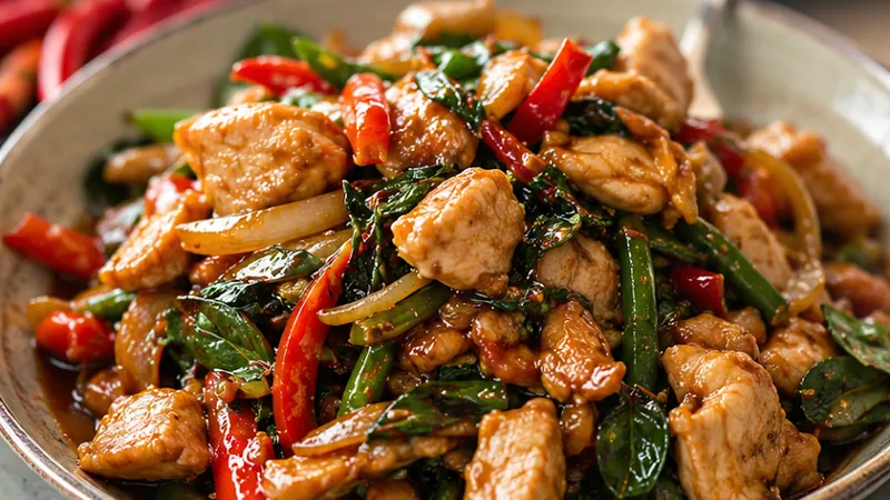 Thai Basil Chicken Stir Fry