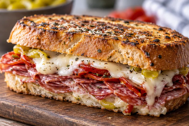 Toasted Italian Sandwich Recipe, ready to serve