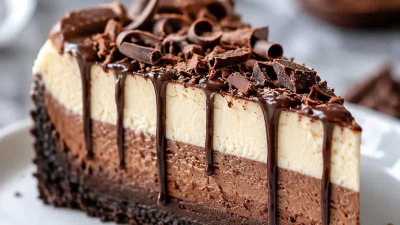 Triple Chocolate Cheesecakes