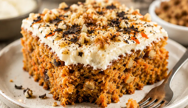 Truffled Carrot Slice, ready to serve