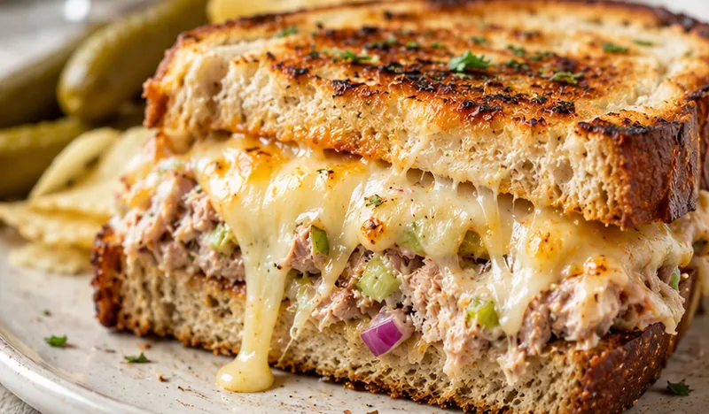 Tuna Melt Recipe, ready to serve