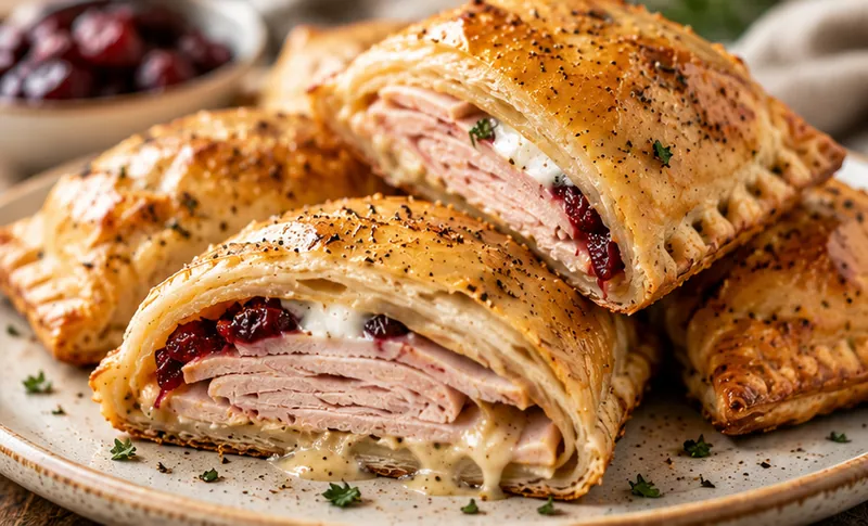Turkey Pockets Deli Turkey Recipe, ready to serve
