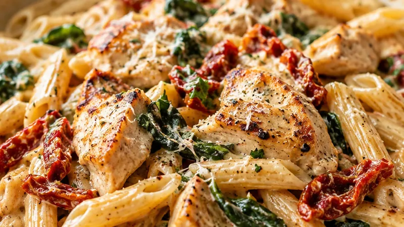 Tuscan Chicken Pasta Recipe