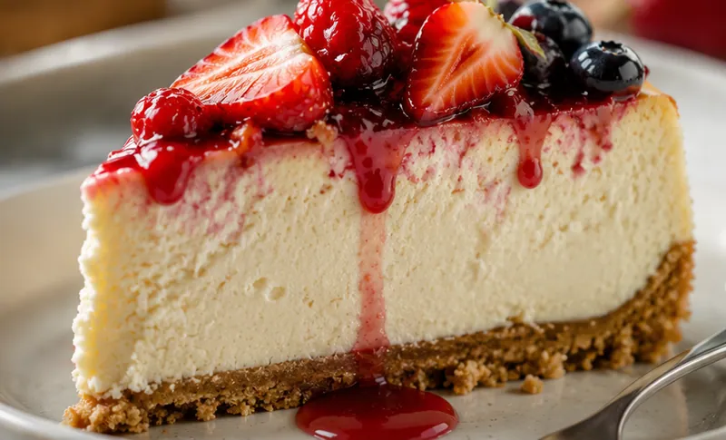 Ultra Creamy Cheesecake Recipe, ready to serve