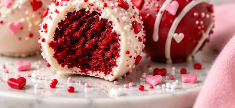 Valentine Cake Pops, ready to serve