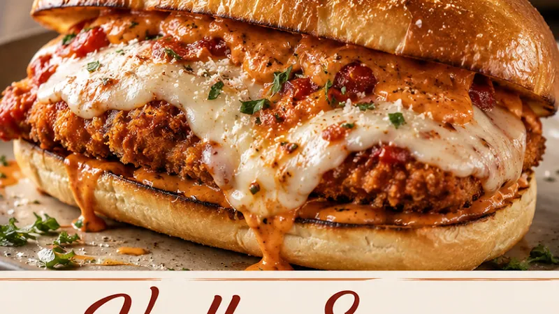 Vodka Sauce Chicken Parmesan Sandwich Recipe