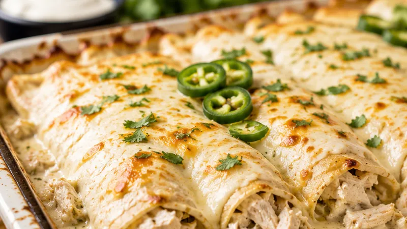 White Chicken Enchiladas Recipe