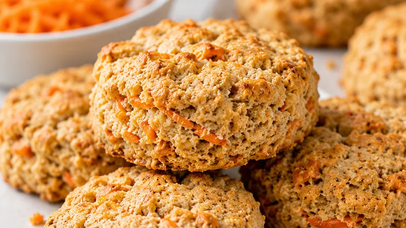 Whole Wheat Carrot Biscuits