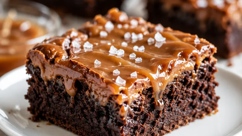 World's Best Caramel Brownies