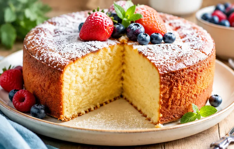 Yogurt Cake Recipe, ready to serve