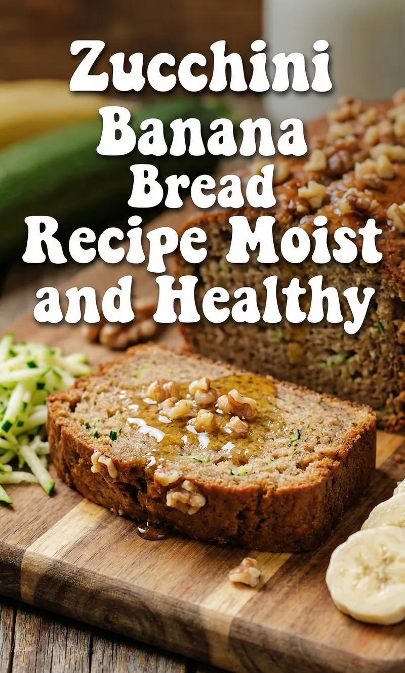 Zucchini Banana Bread Recipe Moist and Healthy Zucchini Banana Bread Recipe Moist and Healthy